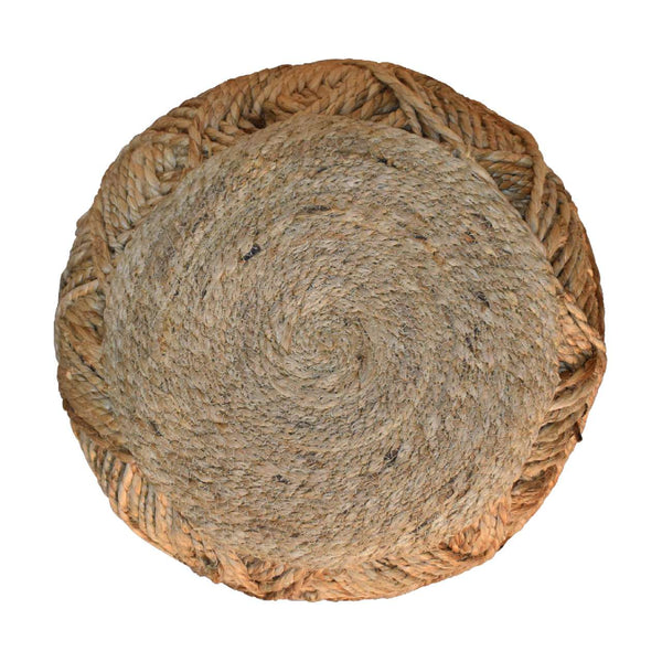 Jute Footstool