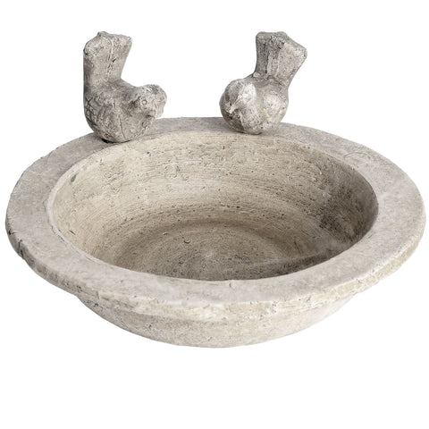 Small Stone Bird Bath