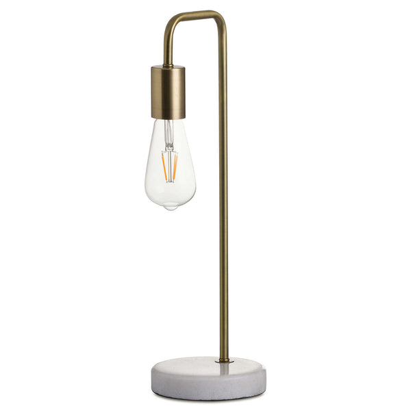 Brass Industrial Stone Based Lamp