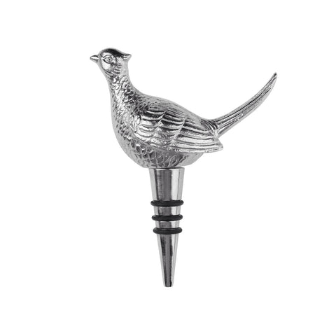 Nickel Pheasant Bottle Stop