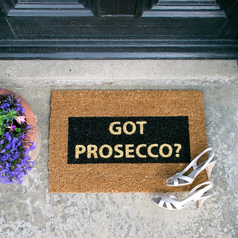 Prosecco Glitter Doormat
