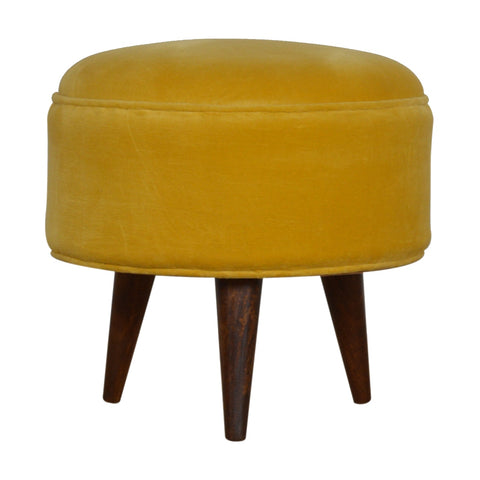 Velvet Nordic Stool