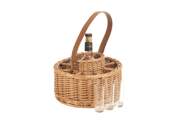 Round Whisky Celebration Carrier With 8 Glasses