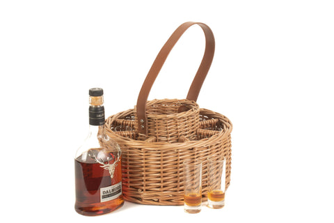 Round Whisky Celebration Carrier With 8 Glasses