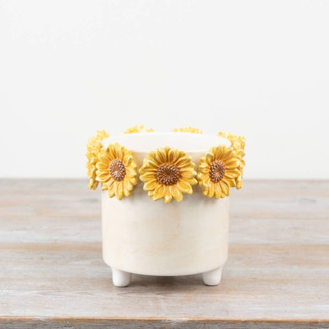 3D Sunflower Planter, 17.2cm