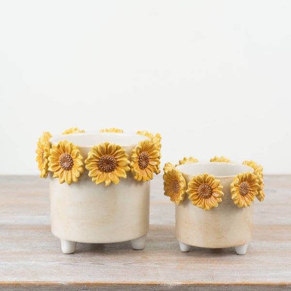 3D Sunflower Planter, 17.2cm
