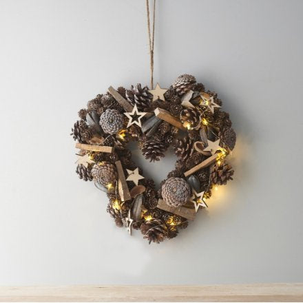 Pinecone and Star Cluster Wreath