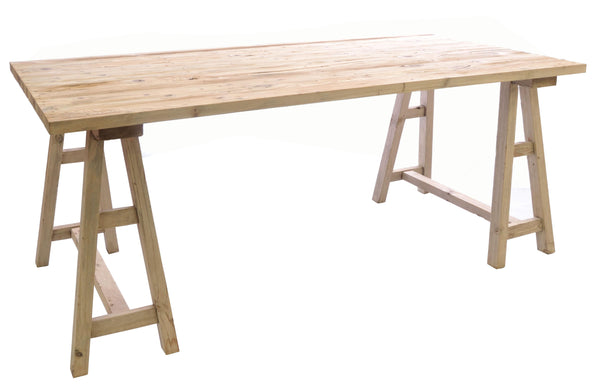 Vintage trestle dining table