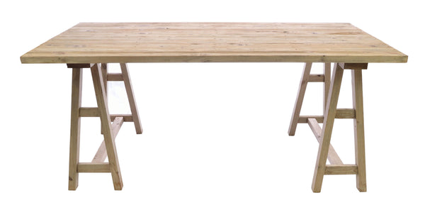 Vintage trestle dining table
