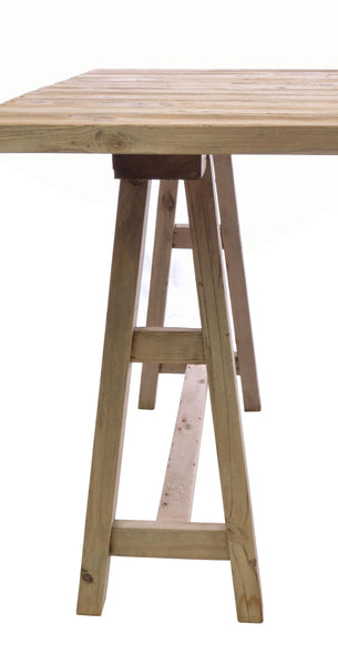 Vintage trestle dining table