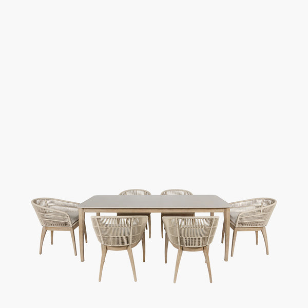 Moeven 6 seater outdoor dining set