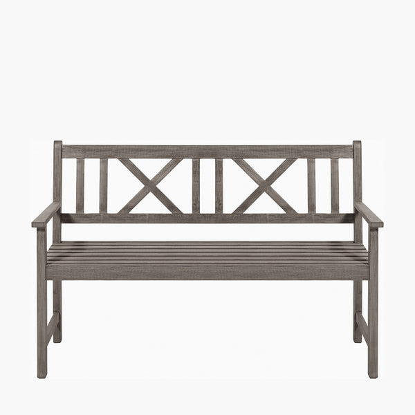 Cambridge antique outdoor acacia bench