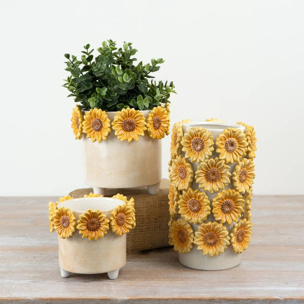 3D Sunflower Planter, 17.2cm