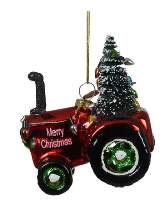 Tree tractor decoration