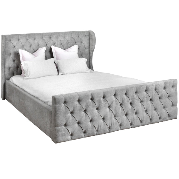 Grey Kingsize Bed