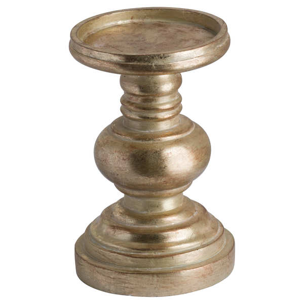 Antique Brass Effect Candle Holder