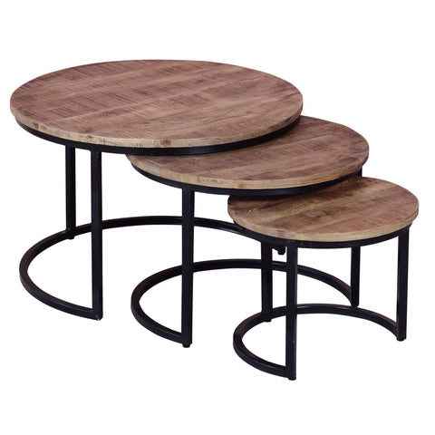 Set of Three Industrial Tables