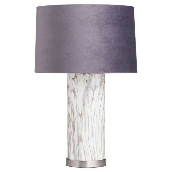 Marble Effect Glass Table Lamp