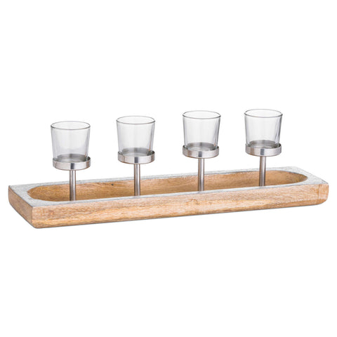 Hardwood Candle Holder