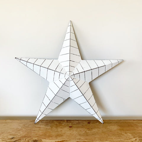 Ridged Metal Barn Star