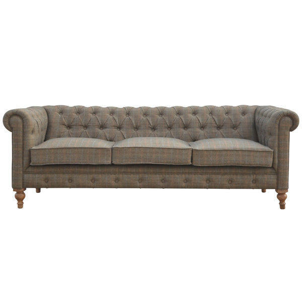 Tweed Three Seater Chesterfield