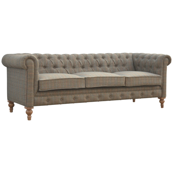 Tweed Three Seater Chesterfield