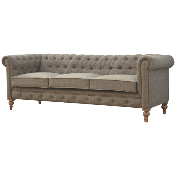 Tweed Three Seater Chesterfield