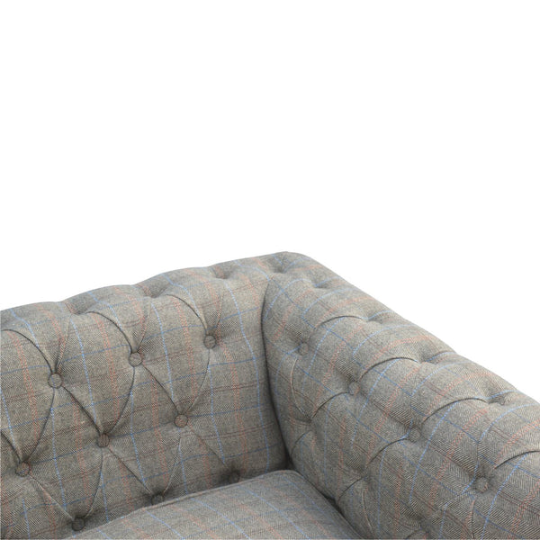 Tweed Three Seater Chesterfield