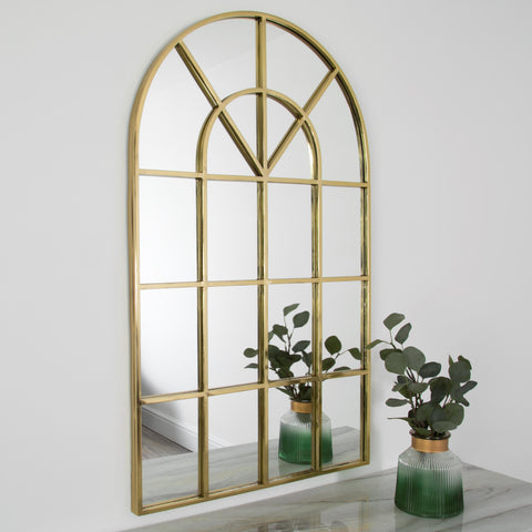 Gold arch mirror