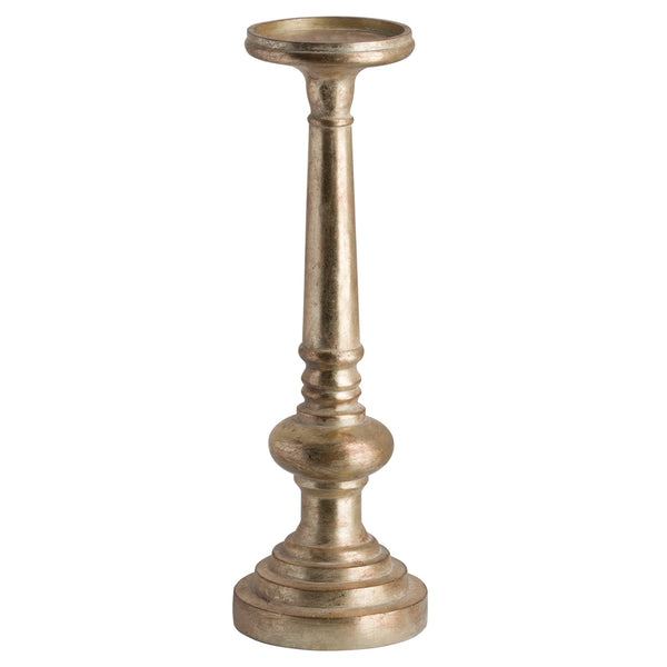 Antique Brass Effect Candle Holder