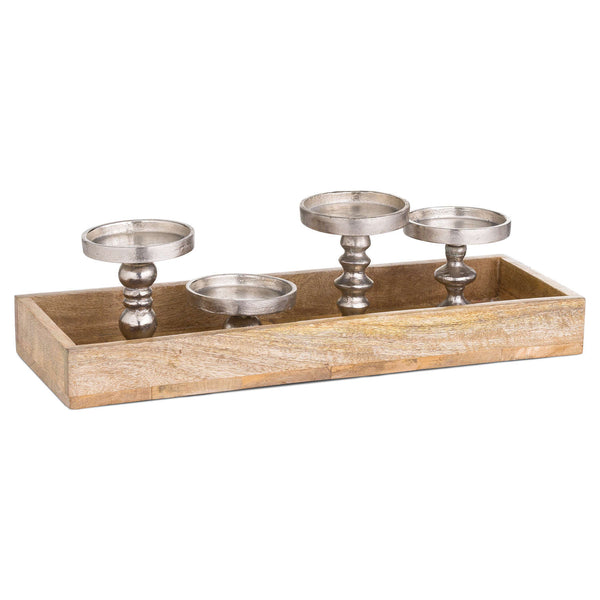 Hardwood Display Candle Holder