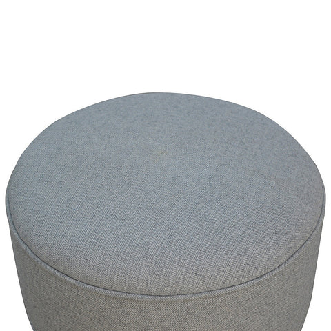 Grey Scandinavian Tweed Stool