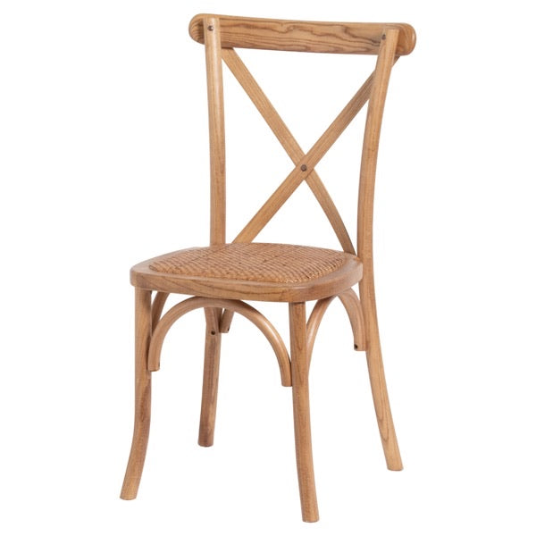 Small Oak Cross Back Chair
