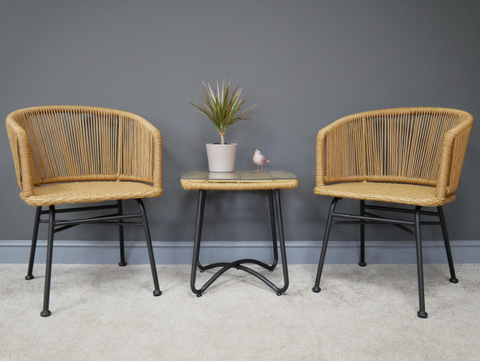 Rattan Table and Chair set