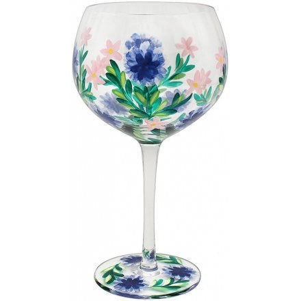 Hand Painted Gin Glass