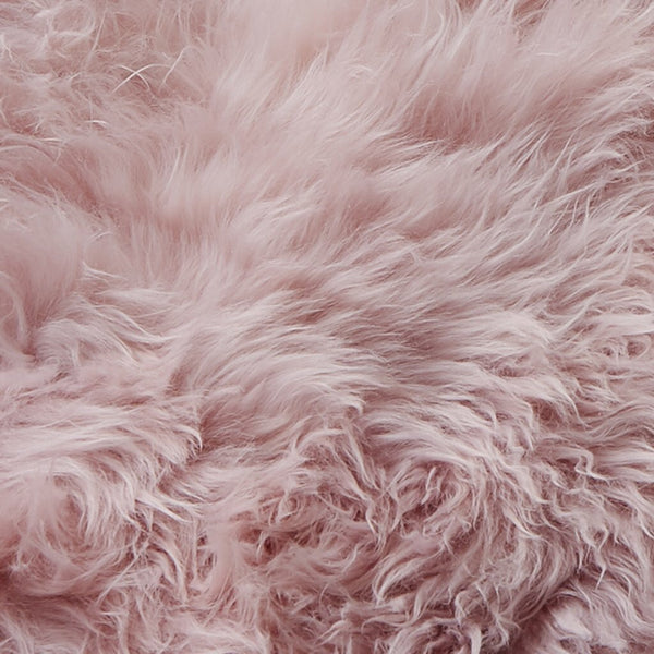 Blush Pink Fur Rug