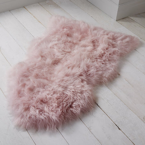 Blush Pink Fur Rug
