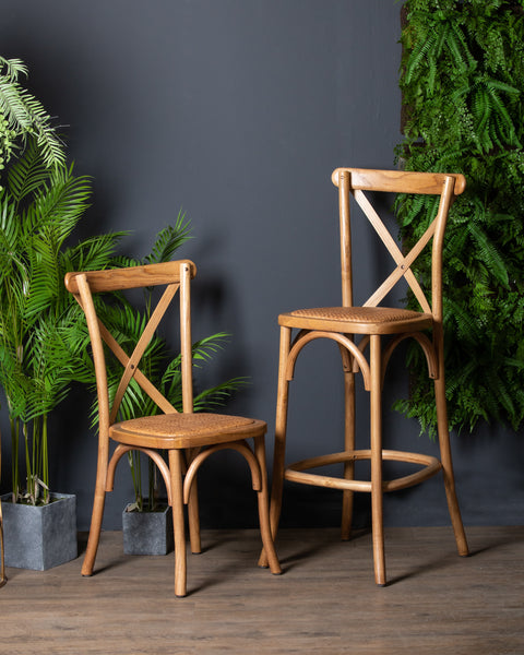 Small Oak Cross Back Chair