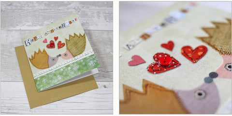 Happy Anniversary Hedgehogs Card