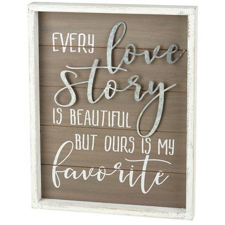 Every Love Story Wooden Wall Plaque