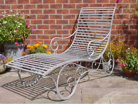 Antique Grey Lounger