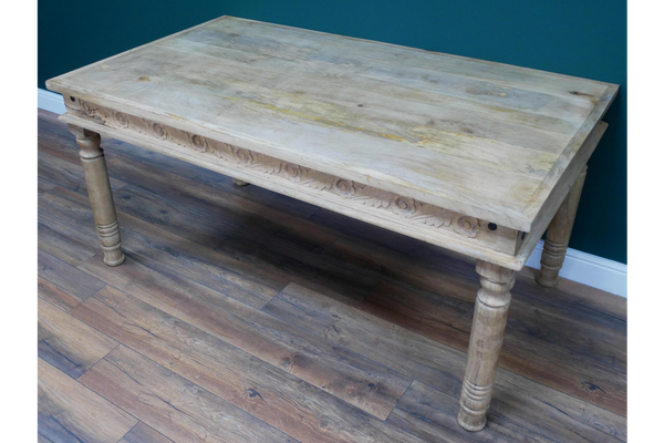 Large Wooden Industrial Table