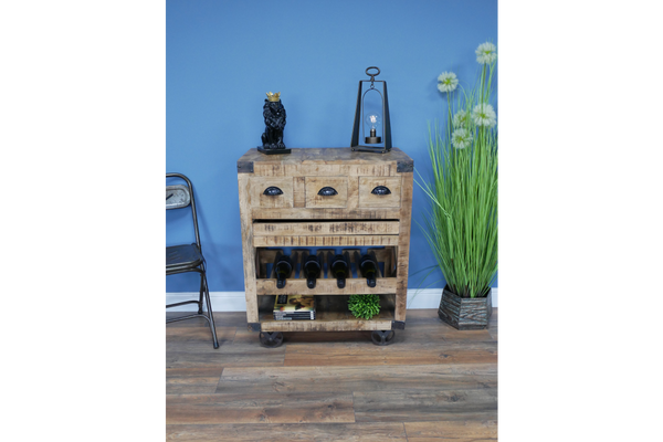 Industrial Wine Trolley