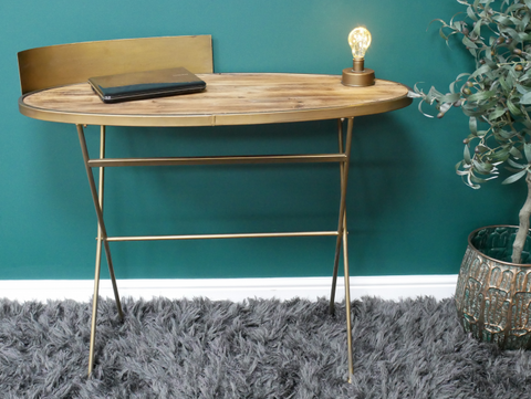 Small Gold Desk/side table