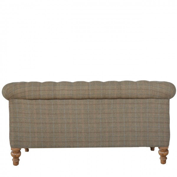 Tweed Chesterfield 2 Seater Sofa