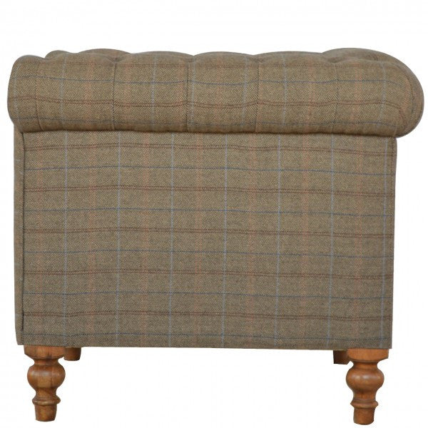 Tweed Chesterfield 2 Seater Sofa