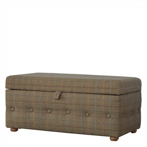 Tweed Ottoman