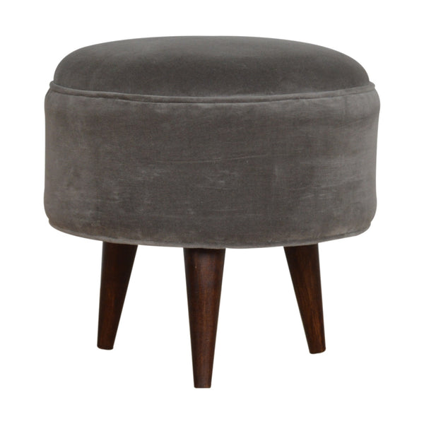 Velvet Nordic Stool